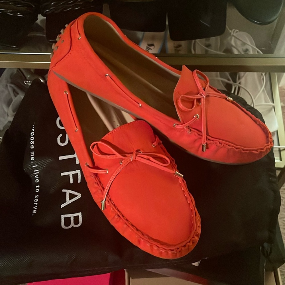 Orange Loafer size 10